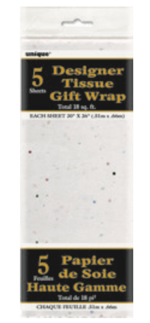 Glitter Tissue Sheets 5ct