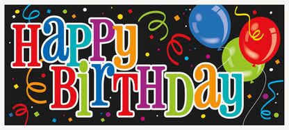 Bold Birthday Wall Banner 60 x 27