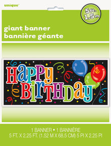 Bold Birthday Wall Banner 60 x 27