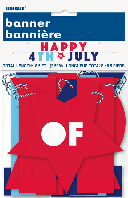 Happy 4th of July Letter Banner 8.5ft