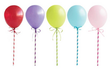 Mini Balloon Stick Cake Toppers 5ct - Assorted