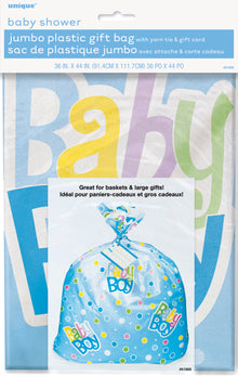 Blue Polka Dots Baby Shower Gift Bag 44in x 36in