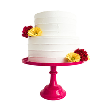 Hot Pink Melamine Pedestal Cake Stand