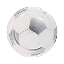Soccer Ball 8in Plates 8ct