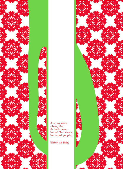 TOWEL Xmas Grinch | Funny Dish Towel Gift | Kitchen Decor