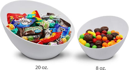 Angle Bowls - White