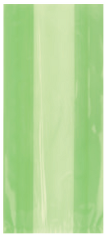 Lime Green Cellophane Bags 30ct