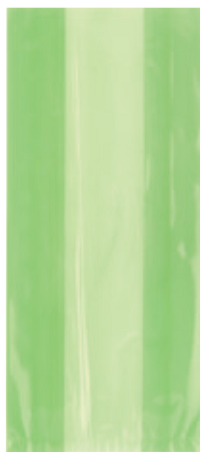 Lime Green Cellophane Bags 30ct