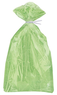Lime Green Cellophane Bags 30ct