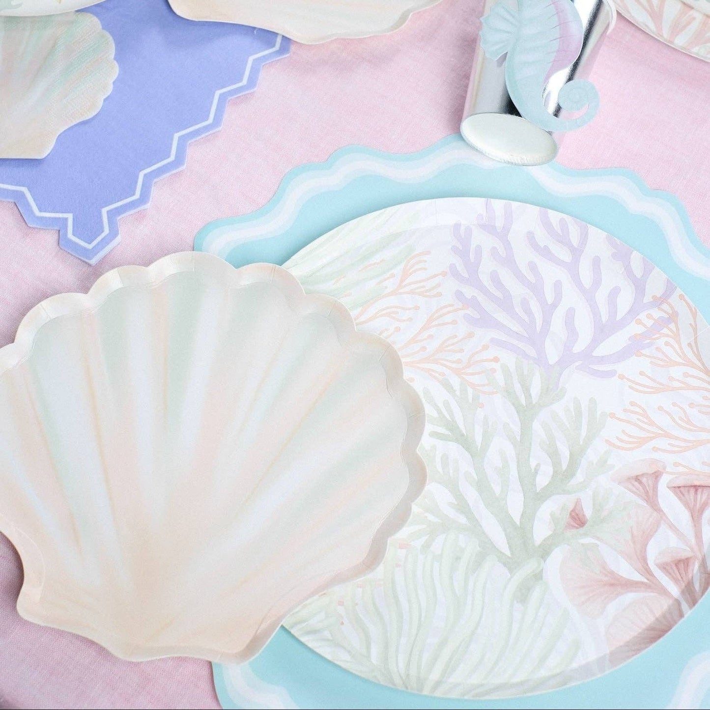 Shell Dessert Plates 8ct