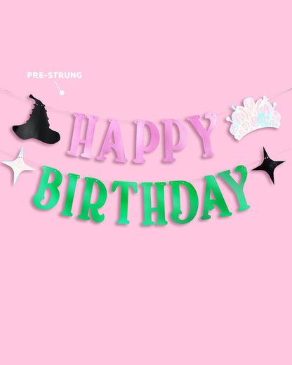 Happy Birthday Witch Banner