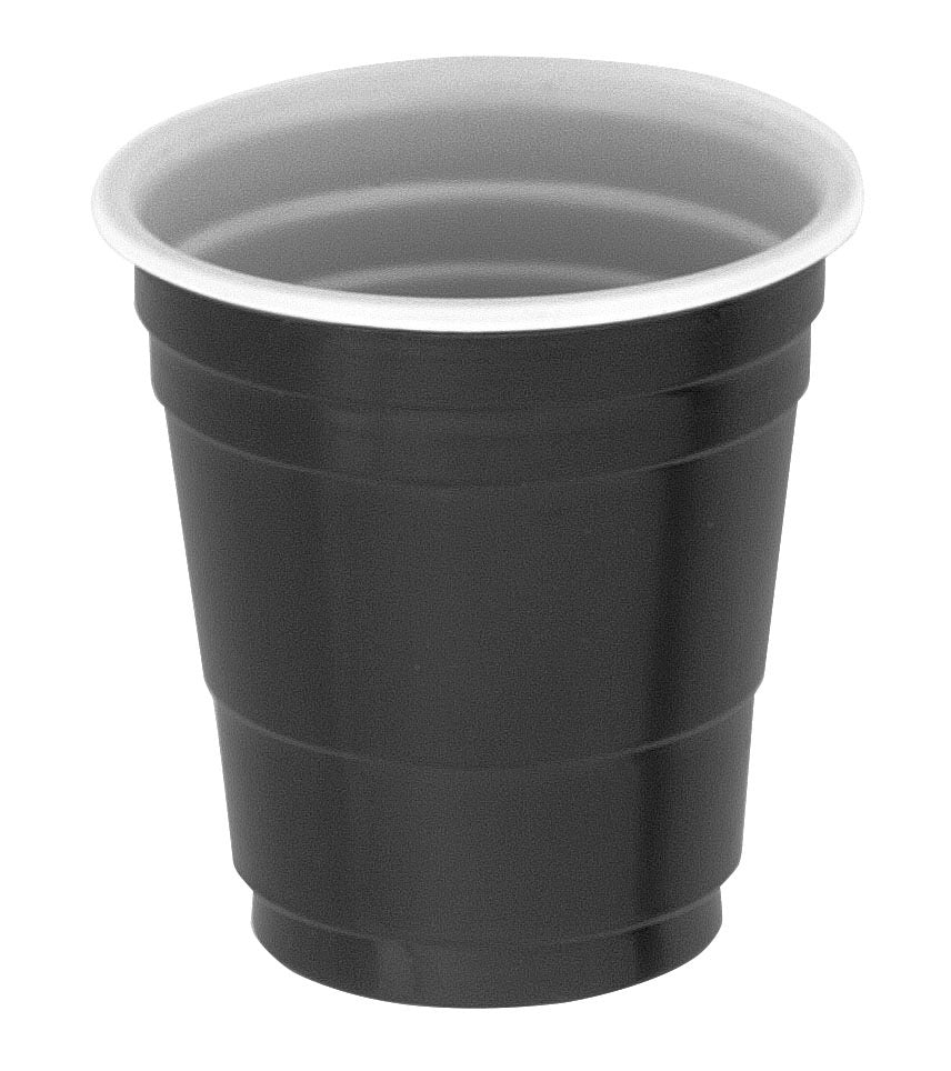 Black Plastic Shot Glasses 20ct