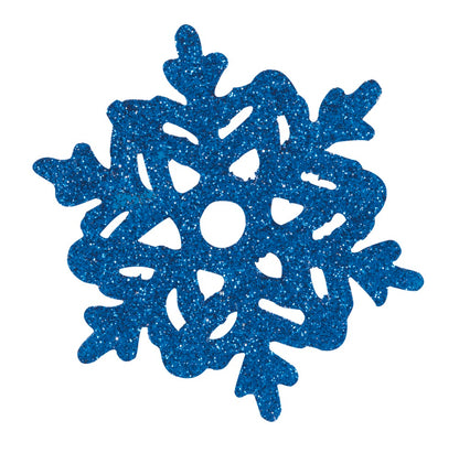 Mini Snowflake Glitter Cut Outs 6ct - Assorted