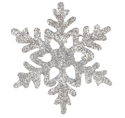 Mini Snowflake Glitter Cut Outs 6ct - Assorted