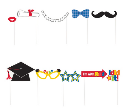 Graduation Photo Booth Props 10ct