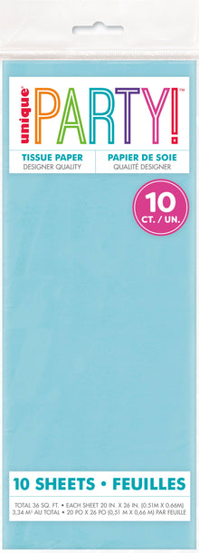 Light Blue Tissue Sheets 10ct