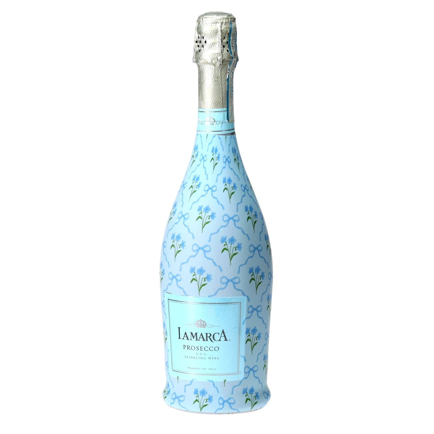 Beau Bottle Blue Bows and Blossoms - Prosecco Collection