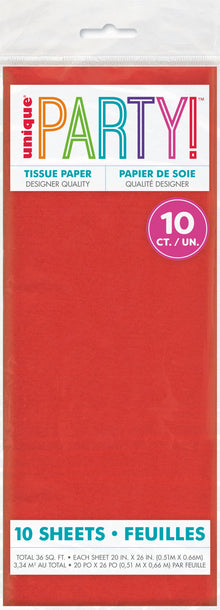 Red Tissue Sheets 10ct