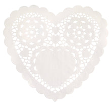 White Heart Doilies 6in 30ct