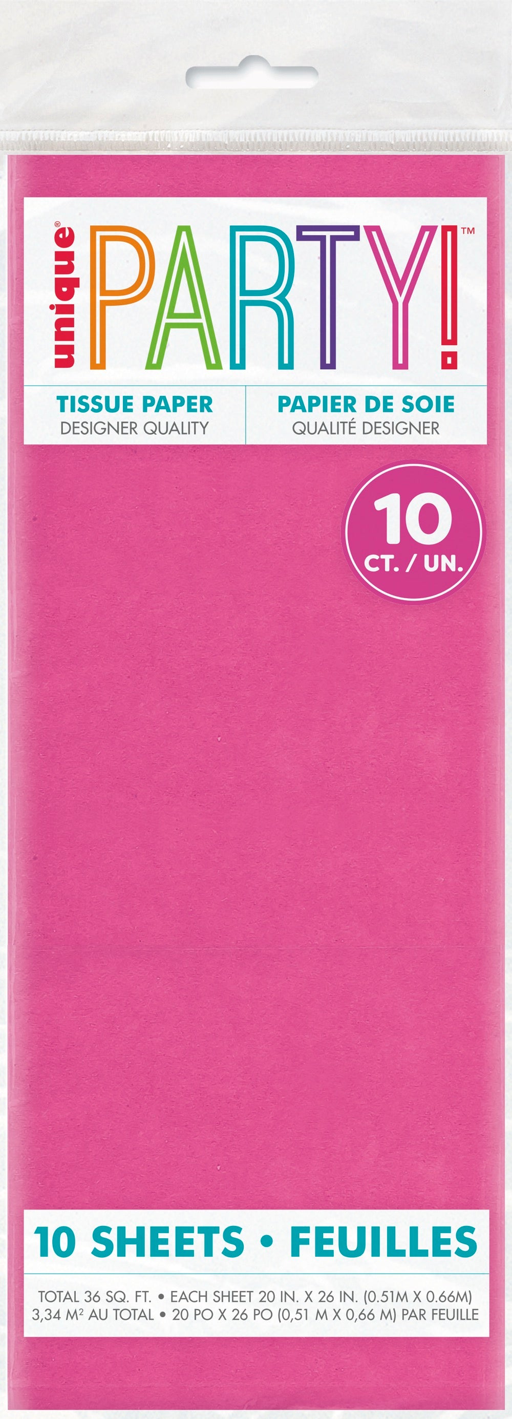 Hot Pink Tissue Sheets 10ct