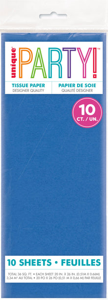 Royal Blue Tissue Sheets 10ct