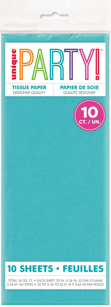 Teal Green Tissue Sheets 10ct