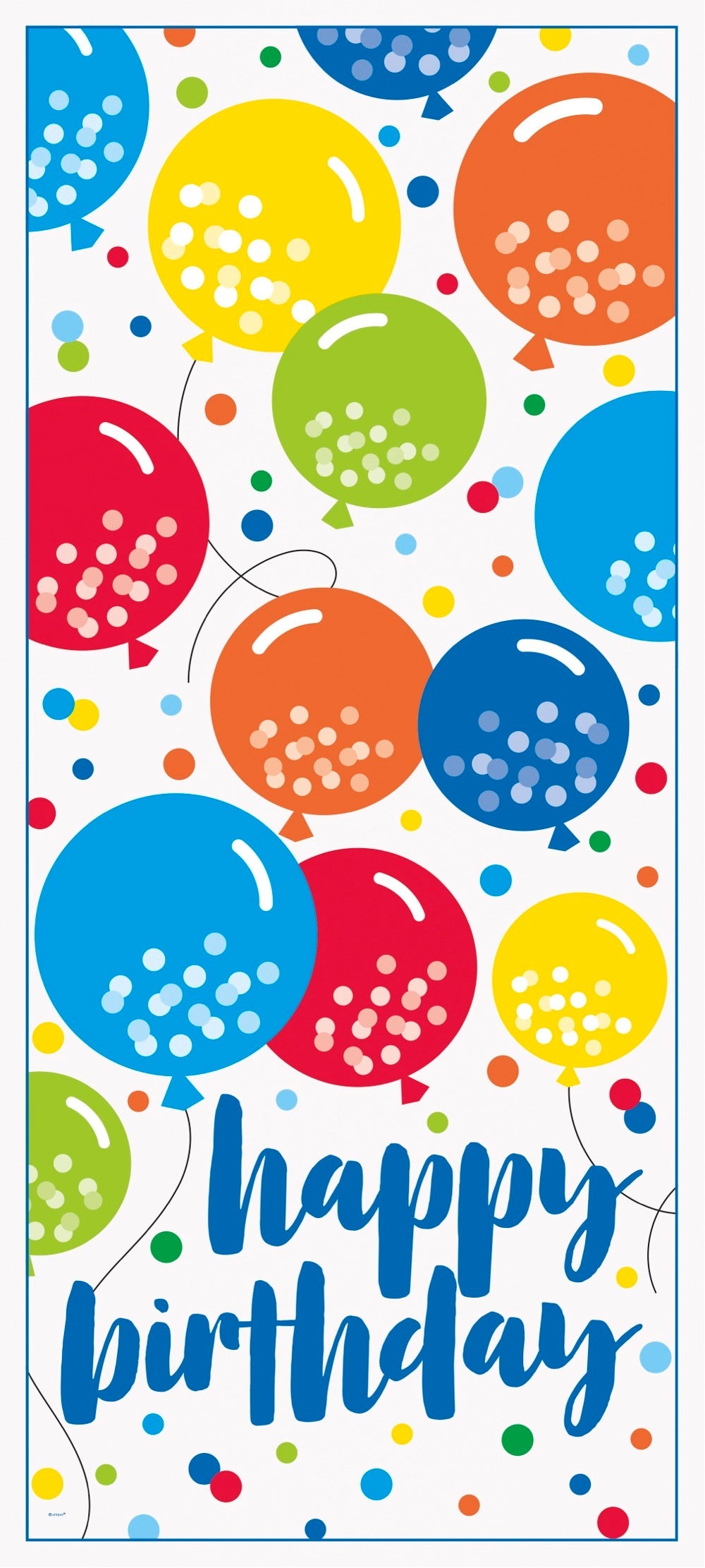 Balloon Cheer Happy Birthday Door Poster