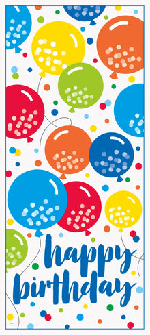 Balloon Cheer Happy Birthday Door Poster