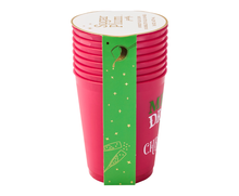 Christmas Cocktail Frost Flex Cups/8pk - Merry Drunk I'm Christmas