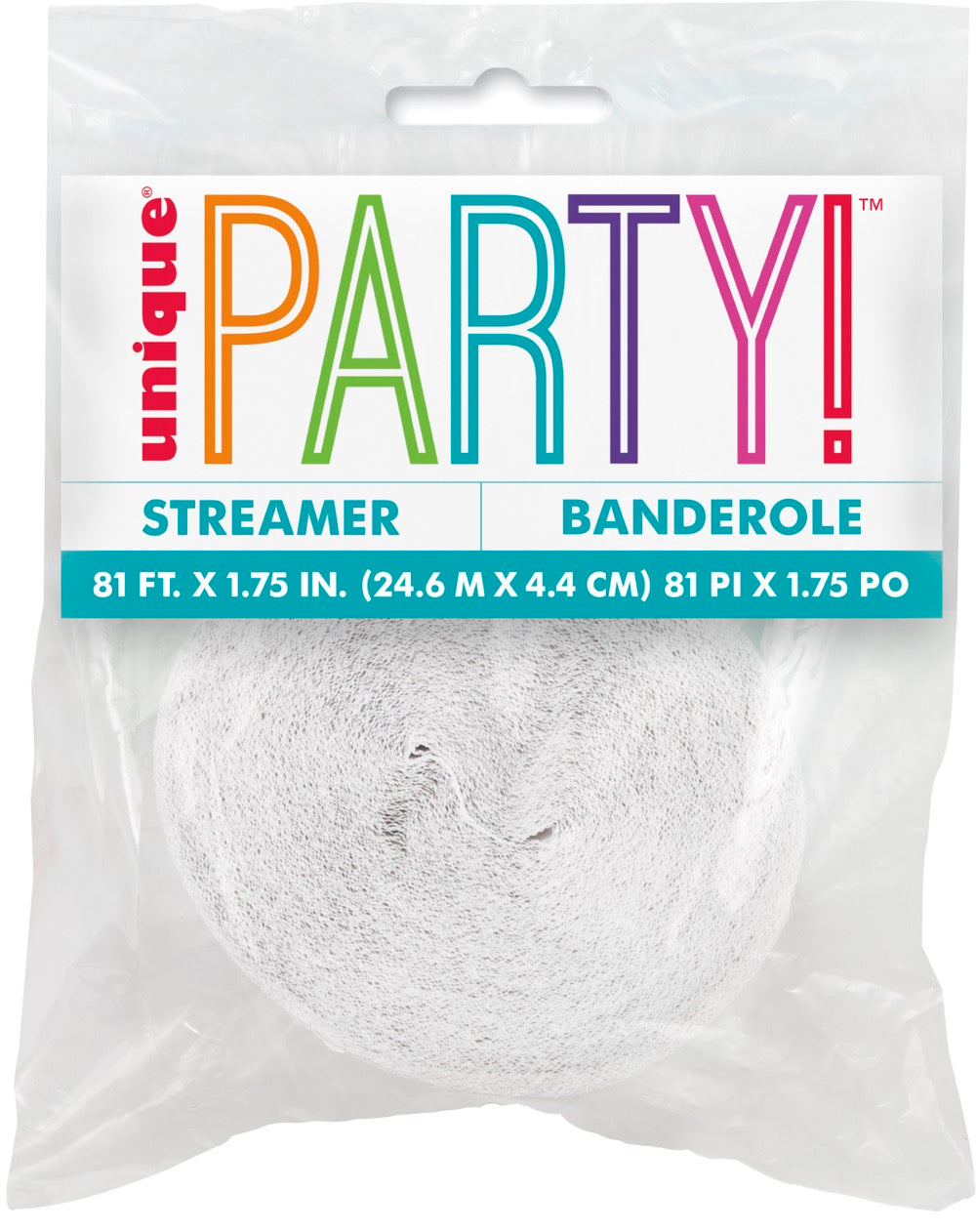 White Crepe Streamer 81ft