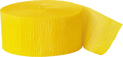 Yellow Crepe Streamer 81ft