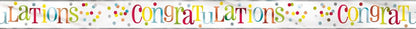 Colorful Congratulations Foil Banner 12ft