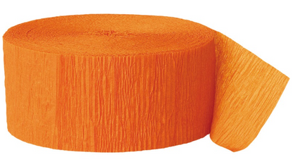 Orange Crepe Streamer 81ft