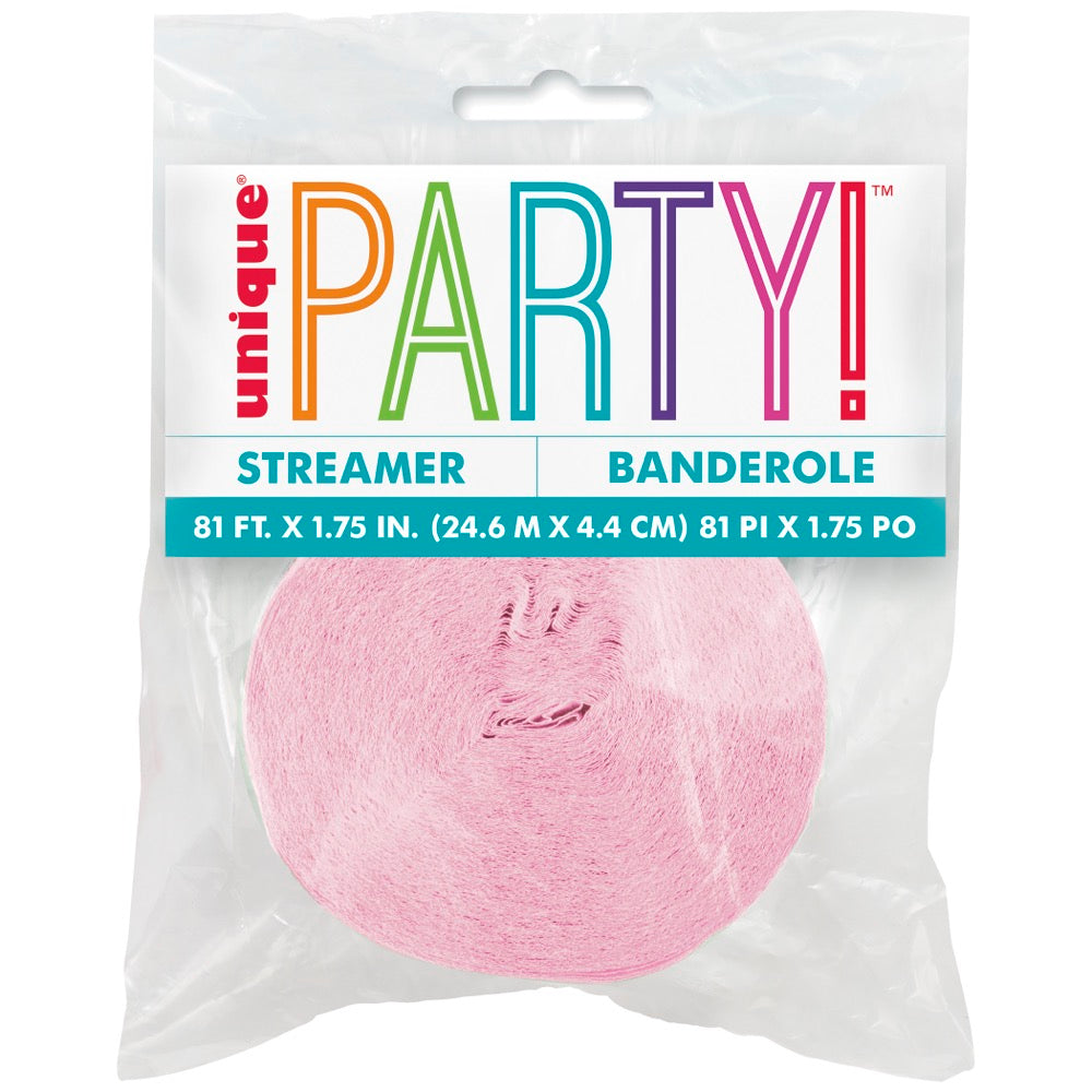 Pink Crepe Streamer 81ft