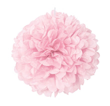 Pink Solid 16in Hanging Tissue Pom Pom