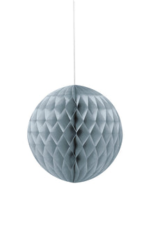 Silver Solid 8in Honeycomb Ball