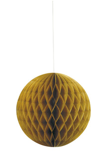 Gold Solid 8in Honeycomb Ball