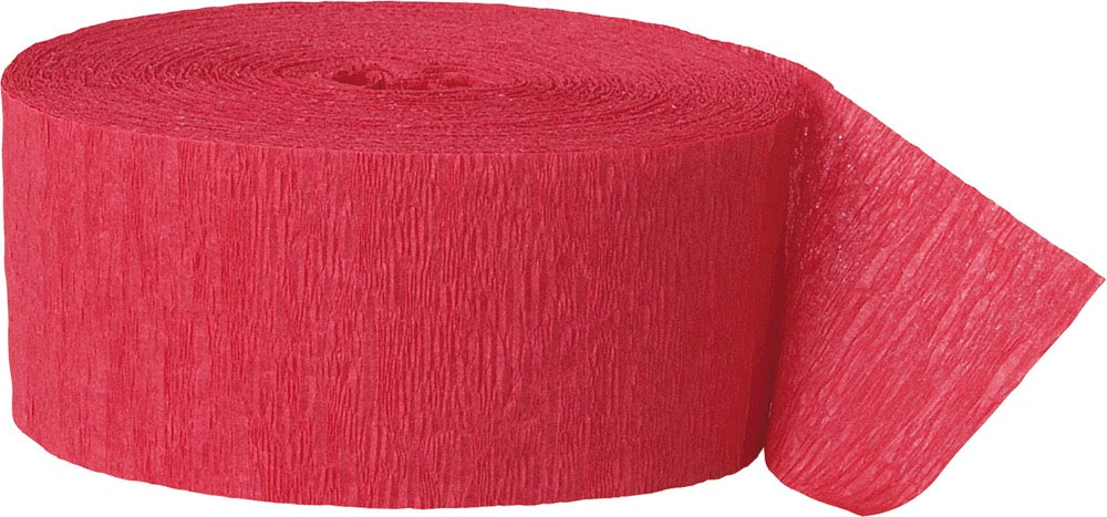 Red Crepe Streamer 81ft