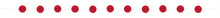 Red Honeycomb Ball Garland 7ft
