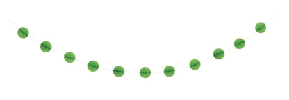 Lime Green Honeycomb Ball Garland 7ft