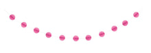 Hot Pink Honeycomb Ball Garland 7ft