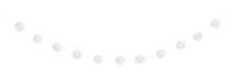 White Honeycomb Ball Garland 7ft