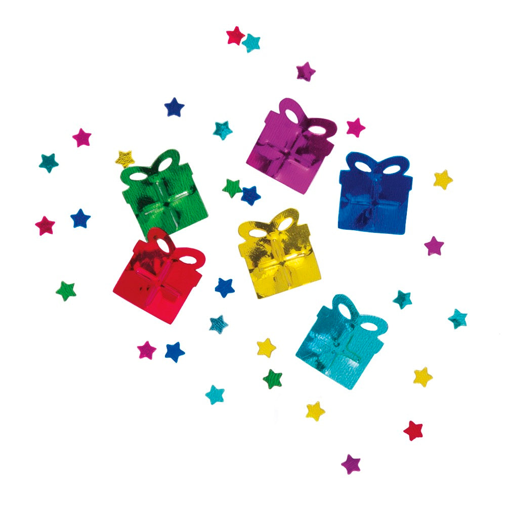 Colorful Party Shapes Birthday Foil Confetti