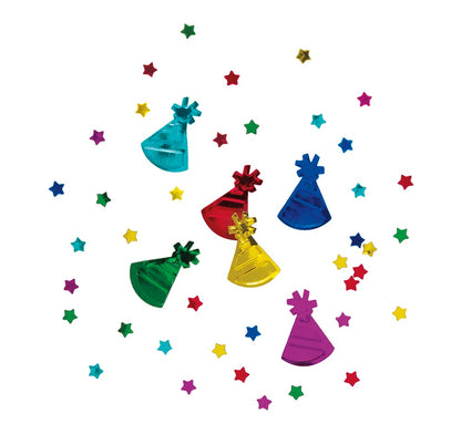 Colorful Party Shapes Birthday Foil Confetti