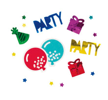 Colorful Party Shapes Birthday Foil Confetti