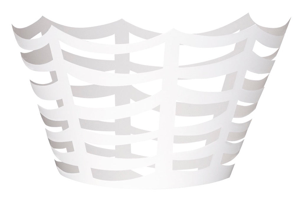 Die Cut White Spider Cupcake Wrappers 12ct