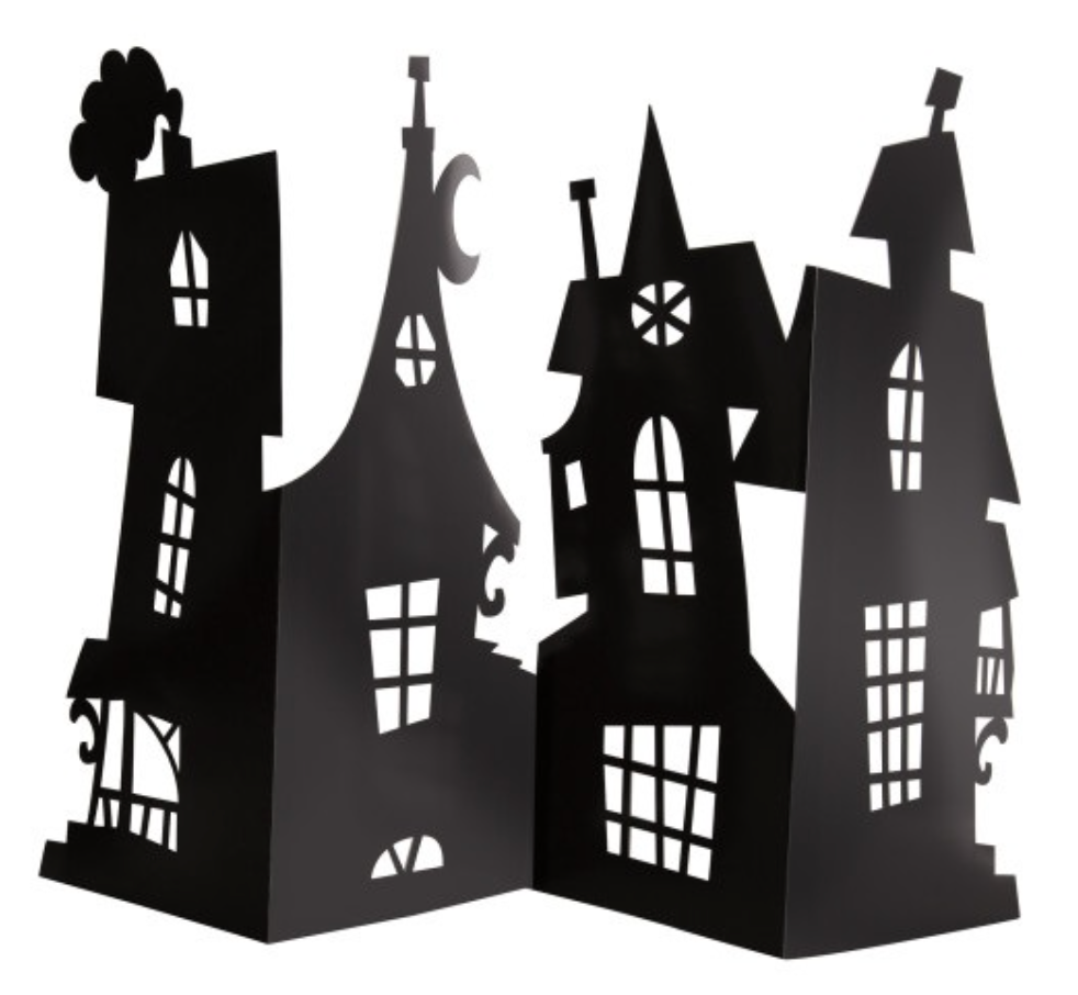 Haunted House Paper Centerpiece Decoration