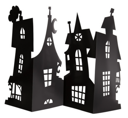 Haunted House Paper Centerpiece Decoration