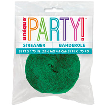 Green Crepe Streamer 81ft