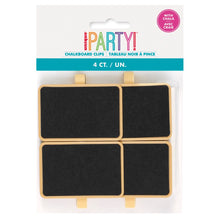 Chalkboard Food Sign Clips with Chalk 4ct